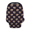 Cute English Bulldog Pattern Print Baby Seat Cover