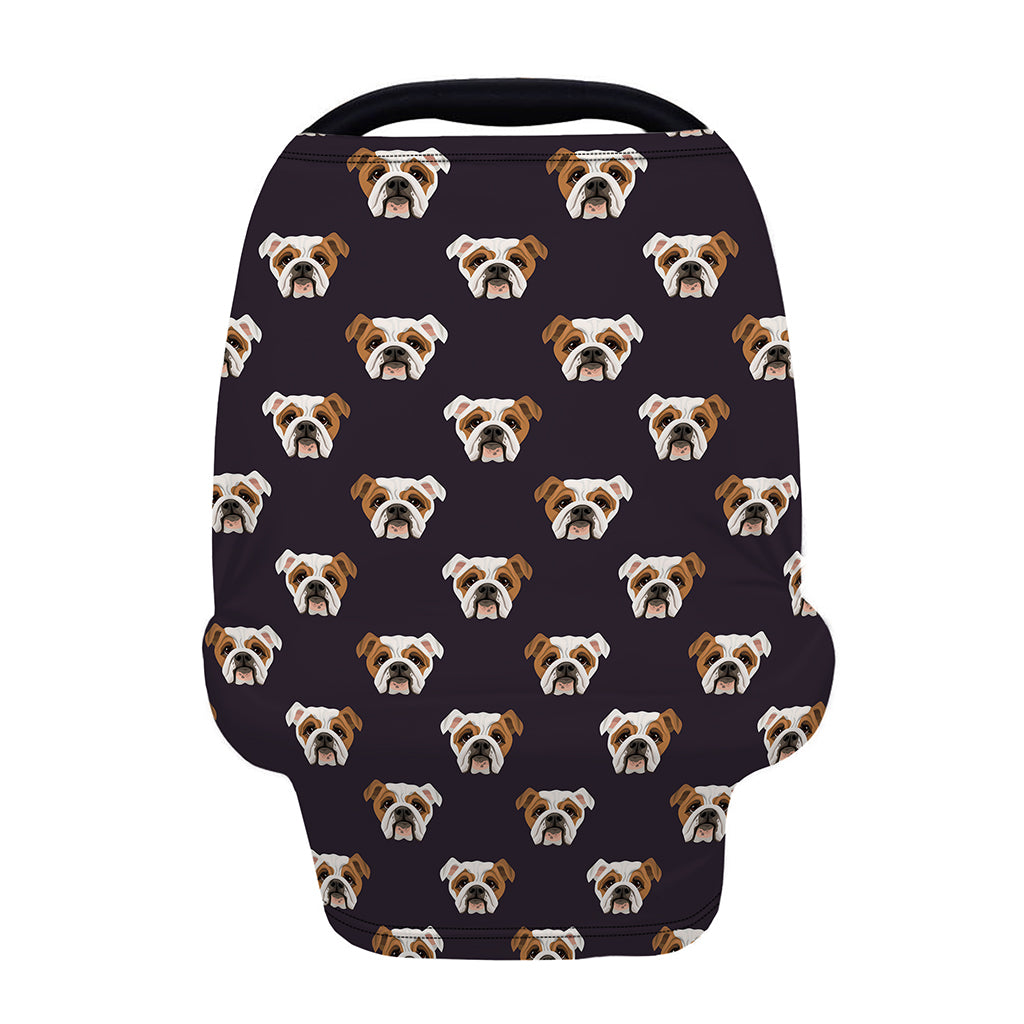 Cute English Bulldog Pattern Print Baby Seat Cover