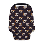 Cute English Bulldog Pattern Print Baby Seat Cover