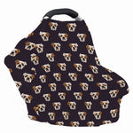 Cute English Bulldog Pattern Print Baby Seat Cover