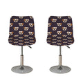 Cute English Bulldog Pattern Print Bar Stool Covers