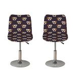 Cute English Bulldog Pattern Print Bar Stool Covers