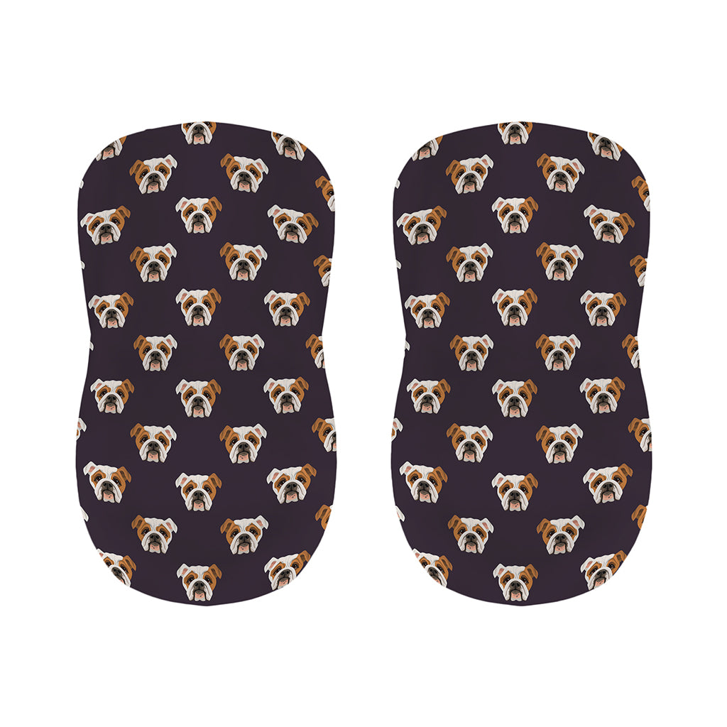 Cute English Bulldog Pattern Print Bar Stool Covers