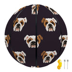 Cute English Bulldog Pattern Print Basketball