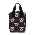 Cute English Bulldog Pattern Print Bible Tote Bag