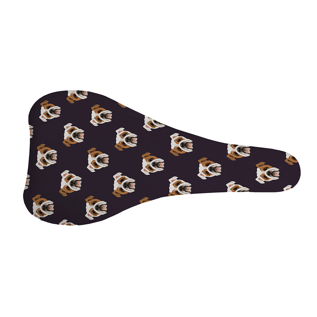 Cute English Bulldog Pattern Print Bicycle Seat Cover