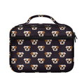 Cute English Bulldog Pattern Print Briefcase Bible Bag