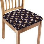 Cute English Bulldog Pattern Print Chair Cushion Cover