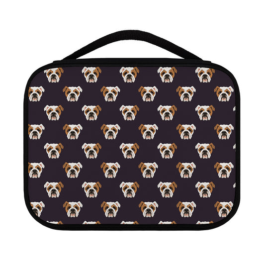 Cute English Bulldog Pattern Print Classic Bible Case