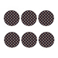 Cute English Bulldog Pattern Print Coaster Set