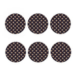 Cute English Bulldog Pattern Print Coaster Set