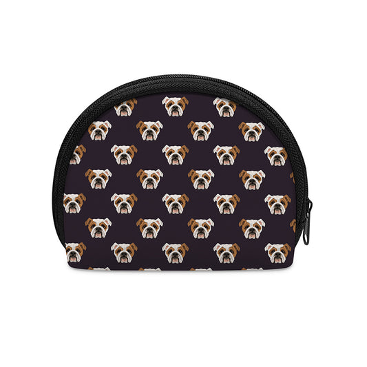 Cute English Bulldog Pattern Print Coin Purse
