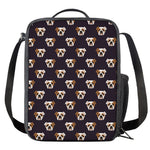 Cute English Bulldog Pattern Print Crossbody Lunch Bag
