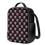 Cute English Bulldog Pattern Print Crossbody Lunch Bag