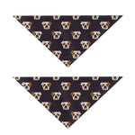 Cute English Bulldog Pattern Print Dog Bandana