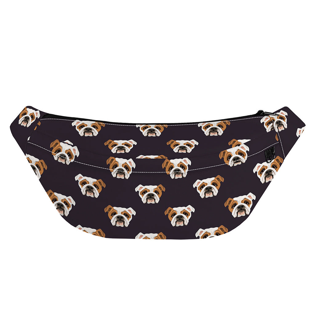 Cute English Bulldog Pattern Print Fanny Pack
