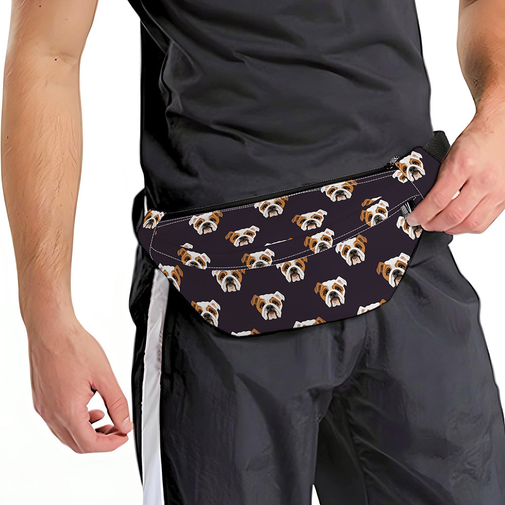 Cute English Bulldog Pattern Print Fanny Pack