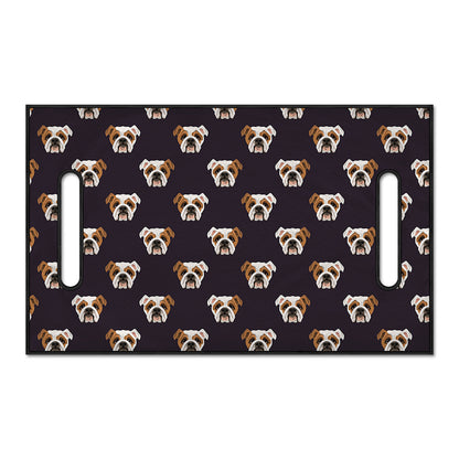 Cute English Bulldog Pattern Print Golf Cart Seat Cover