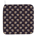 Cute English Bulldog Pattern Print Hand Towel