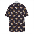 Cute English Bulldog Pattern Print Hawaiian Shirt