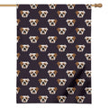 Cute English Bulldog Pattern Print House Flag