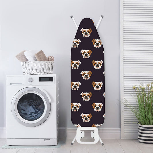 Cute English Bulldog Pattern Print Ironing Board Cover