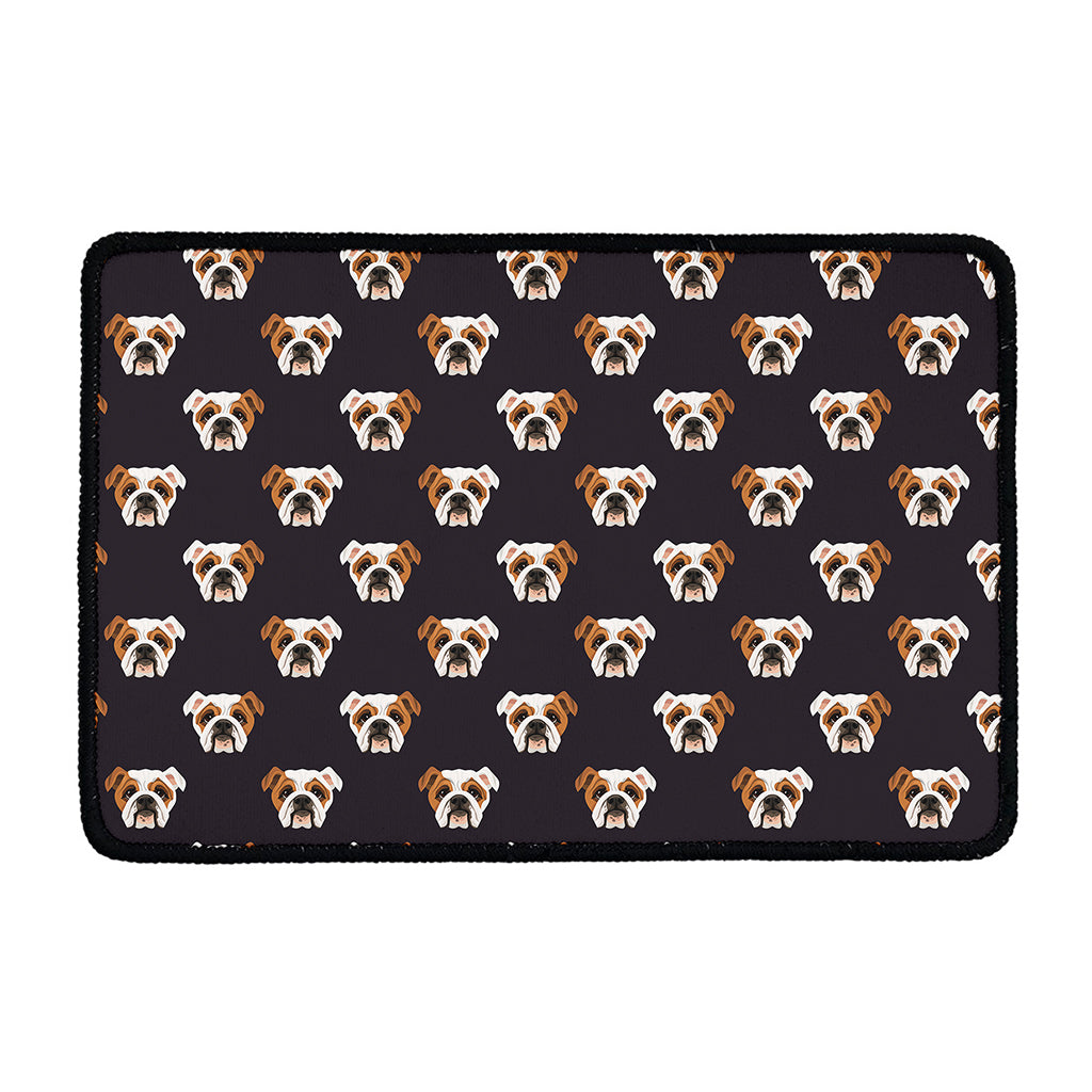 Cute English Bulldog Pattern Print Kitchen Mat