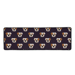 Cute English Bulldog Pattern Print Long Kitchen Mat