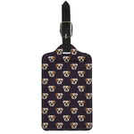 Cute English Bulldog Pattern Print Luggage Tag