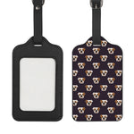 Cute English Bulldog Pattern Print Luggage Tag