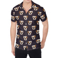 Cute English Bulldog Pattern Print Men's Shirt