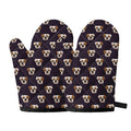 Cute English Bulldog Pattern Print Oven Mitts