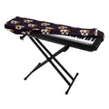Cute English Bulldog Pattern Print Piano Keyboard Cover