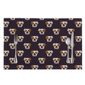 Cute English Bulldog Pattern Print Placemat