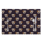 Cute English Bulldog Pattern Print Placemat