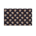 Cute English Bulldog Pattern Print Polyester Flag