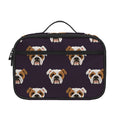 Cute English Bulldog Pattern Print Portable Lunch Bag