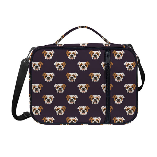 Cute English Bulldog Pattern Print Shoulder Strap Bible Bag