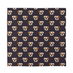 Cute English Bulldog Pattern Print Silk Bandana