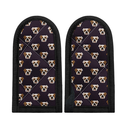 Cute English Bulldog Pattern Print Skillet Handle Cover