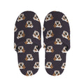 Cute English Bulldog Pattern Print Slippers