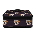 Cute English Bulldog Pattern Print Small Lunch Bag
