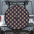 Cute English Bulldog Pattern Print Tire Cover With Camera Hole