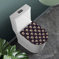 Cute English Bulldog Pattern Print Toilet Lid Cover
