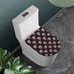 Cute English Bulldog Pattern Print Toilet Lid Cover
