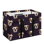 Cute English Bulldog Pattern Print Utility Tote Bag