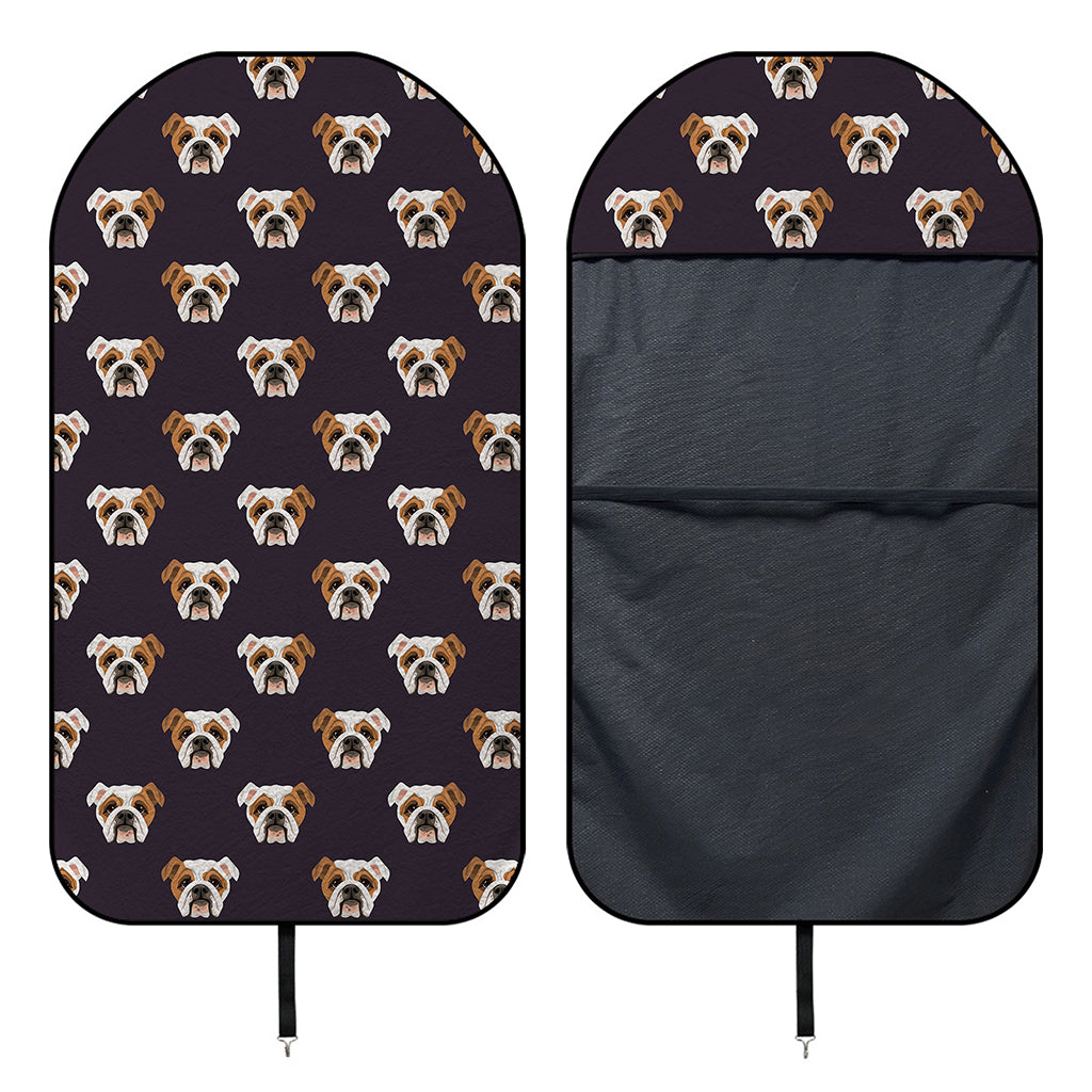 Cute English Bulldog Pattern Print Waterproof Car Seat Cover