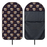 Cute English Bulldog Pattern Print Waterproof Car Seat Cover