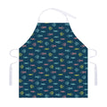 Cute Fish Pattern Print Adjustable Apron