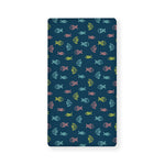 Cute Fish Pattern Print Baby Crib Sheet